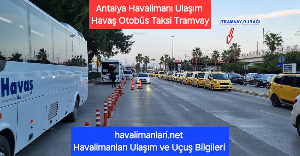 Antalya Havalimanı Ulaşım Havaş, Tramvay, 600+800 Otobüs, Taksi
