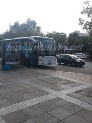 Gama İş Merkezi Belkoair havaalanı otobüs durağı Kızılay