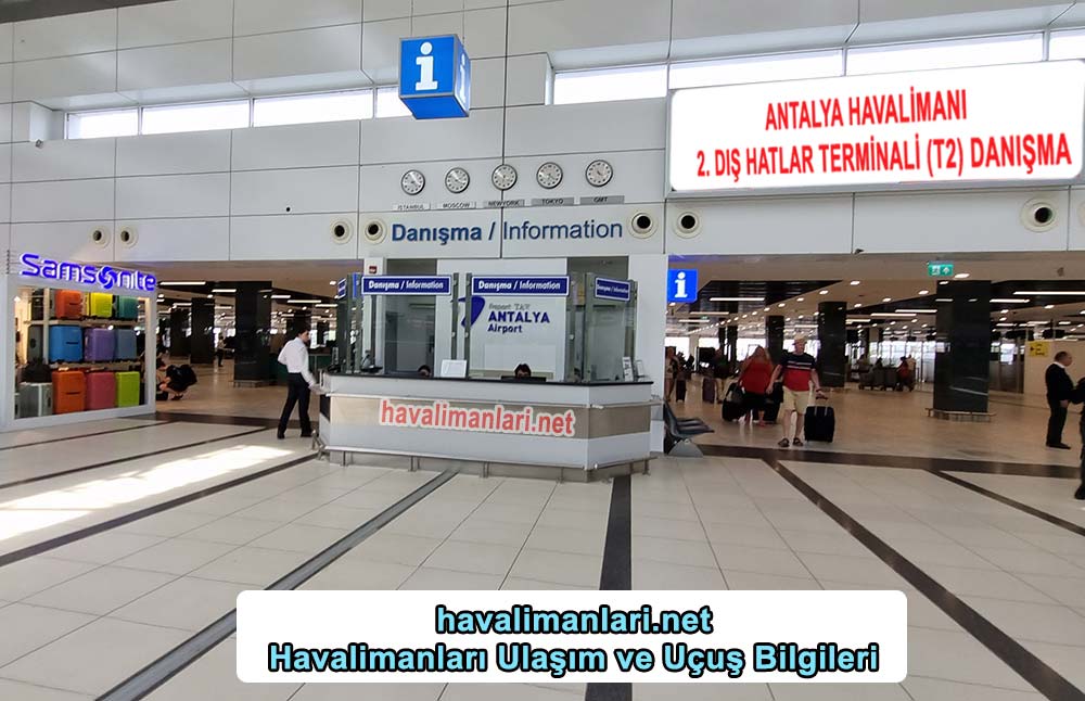 Antalya 2.  Dış Hatlar Termianali (T2) Danışma Telefon No