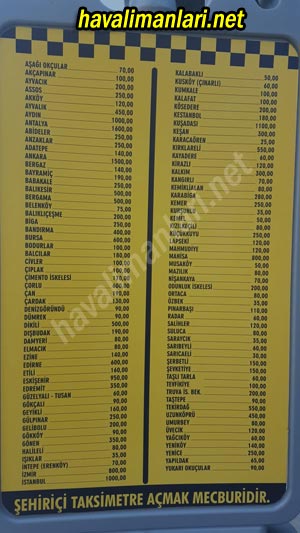 Çanakkale Havalimanı Taksi