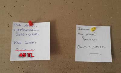 Erzurum Havalimanı Otobüs Ücreti