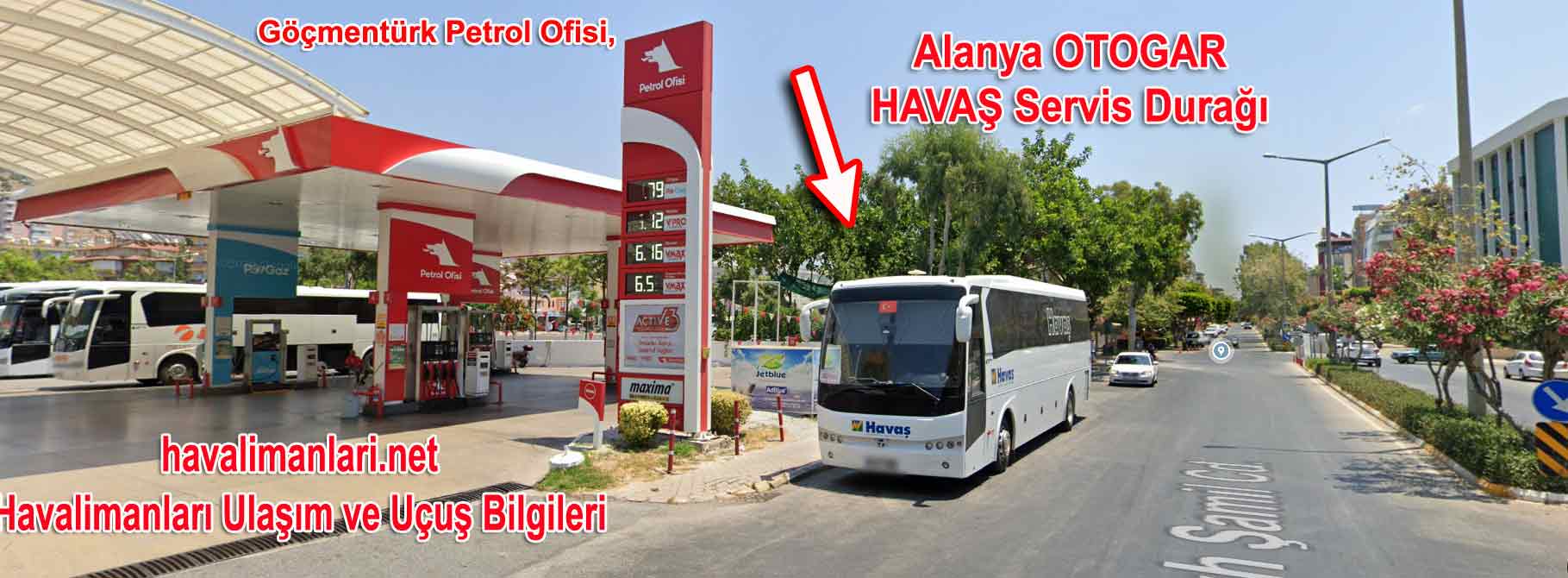 Alanya otogar HAVAŞ durağı