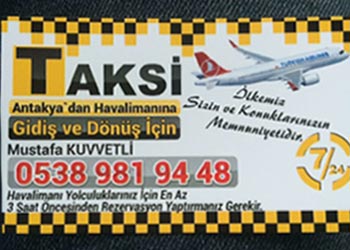 Hatay Havalimanı Taksi Durağı