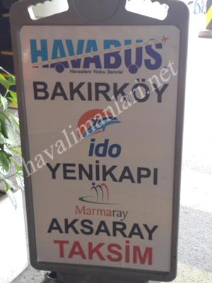 İstanbul Atatürk Havalimanı İç ve Dış Hatlar Havabus Bakırköy