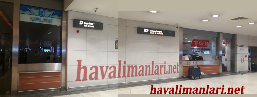 Sabiha Gökçen Havaalanı İç Hatlar Çelebi TGS Kayıp eşya ofisi