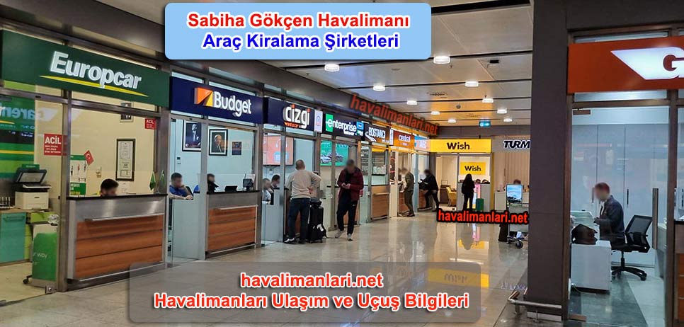 Sabiha Gökçen Havalimanı Araç Kiralama Şirketleri