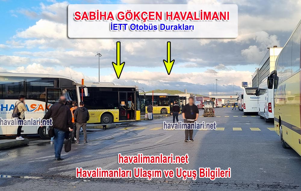 Sabiha Gökçen Havalimanı İETT Otobüs Durakları Sabiha Gökçen Havalimanı İETT Otobüs Durakları