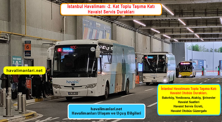 İstanbul Havalimanı Bakırköy Havaist Servis Durağı, -2. Kat Toplu Taşıma Katı İstanbul Havalimanı Bakırköy Havaist Servis Durağı, -2. Kat Toplu Taşıma Katı