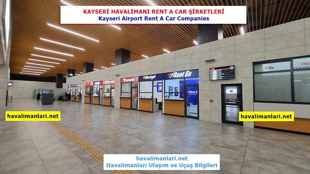 Kayseri Havalimanı Rent A Car Şirketleri Ofisleri