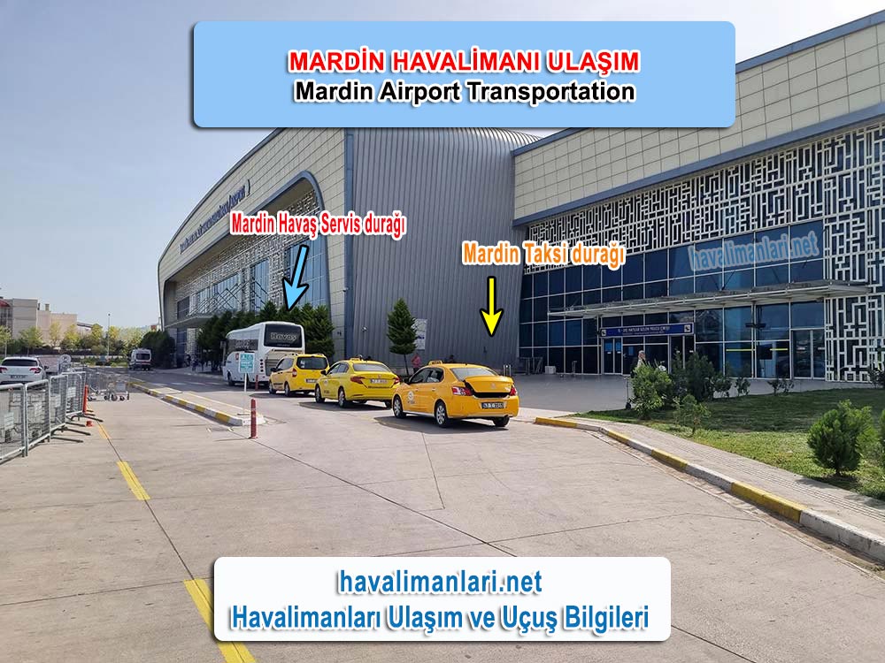 Mardin Havalimanı Ulaşım Havaş otobüs taksi