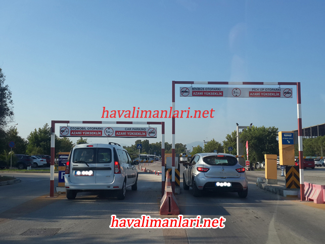mugla dalaman havalimanı otopark girişi