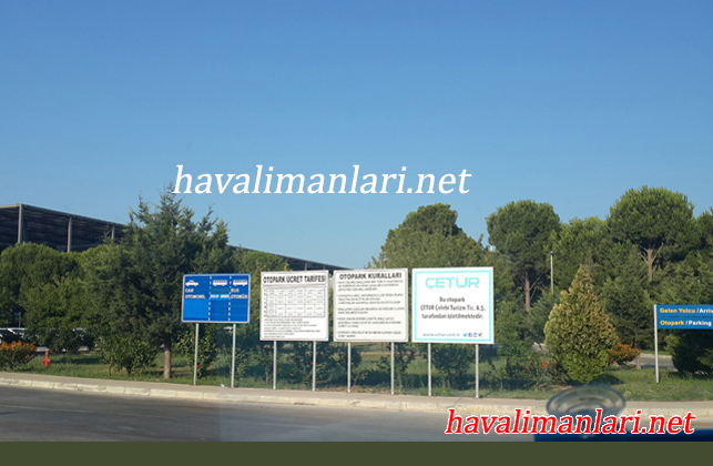 mugla dalaman havalimanı otopark otopark ücreti