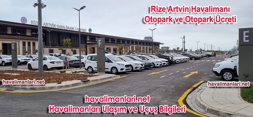 Rize-Artvin Havalimanı Otoparkı Terminal önü