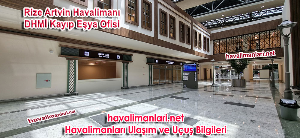 Rize Havalimanı DHMİ Kayıp Eşya ofisi