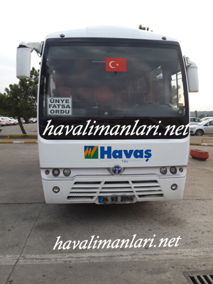 Samsun Çarşamba Havalimanı Havaş Otobüs