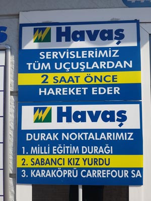 Şanlıurfa GAP Havalimanı Havaş Servisleri