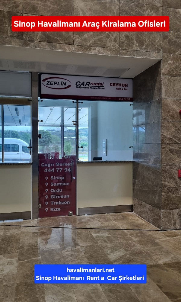 Sinop Havalimanı Rent A Car Şirketleri