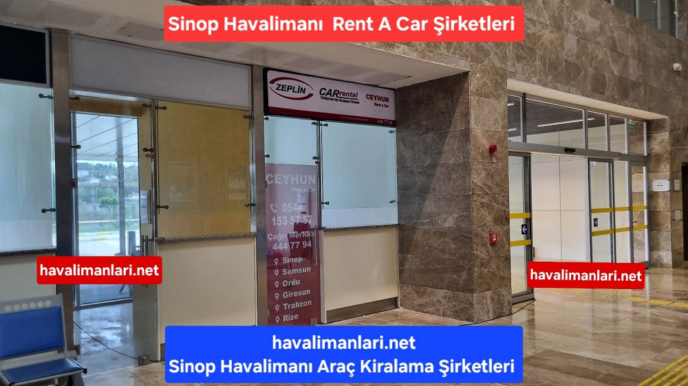 Sinop Havalimanı Rent A Car Firmaları | Ceyhun/Zeplin Rent A Car