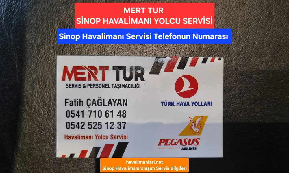 Sinop Havalimanı Servis İletişim Bilgileri