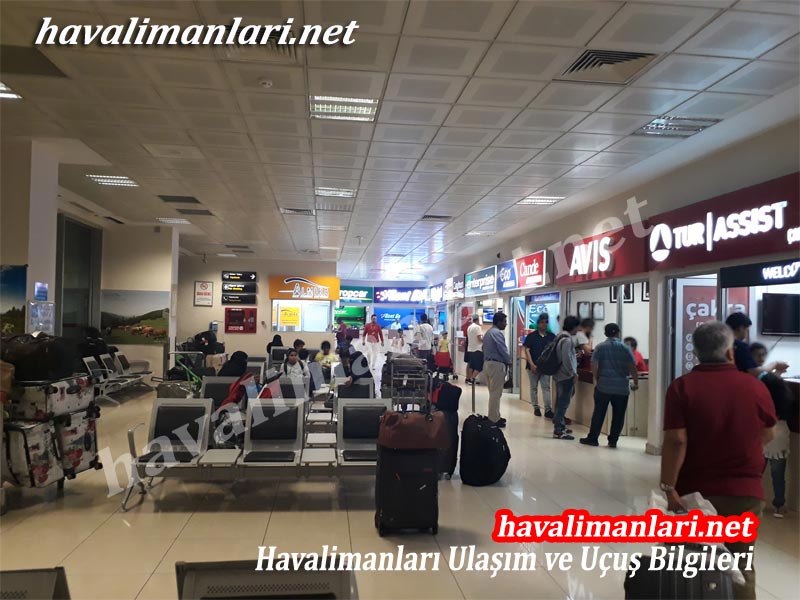 Trabzon  Havalimanı rent a car şirketlerinin ofisleri alanı