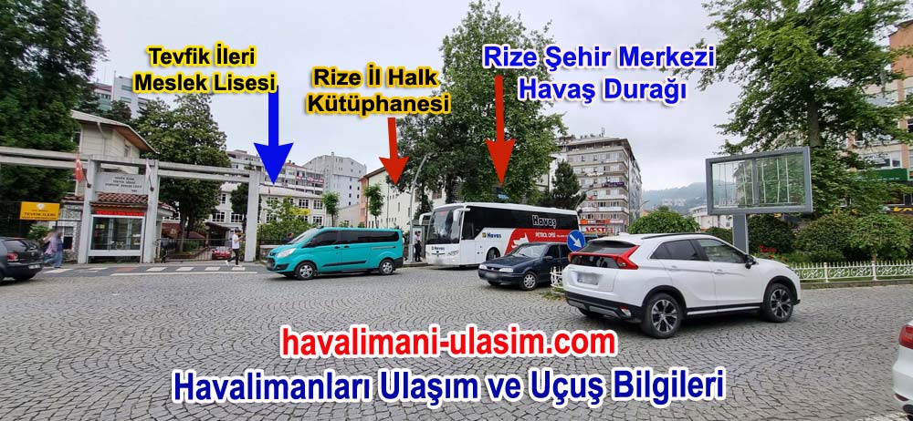 Rize Havaş Durağı-Kütüphane önü