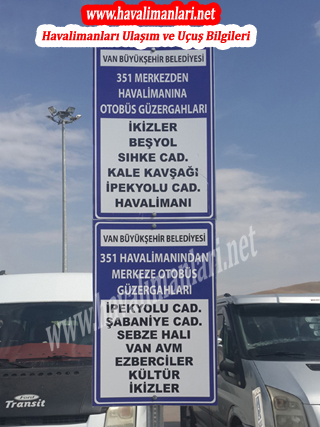Van Havalimanı Otobüs Güzergahı